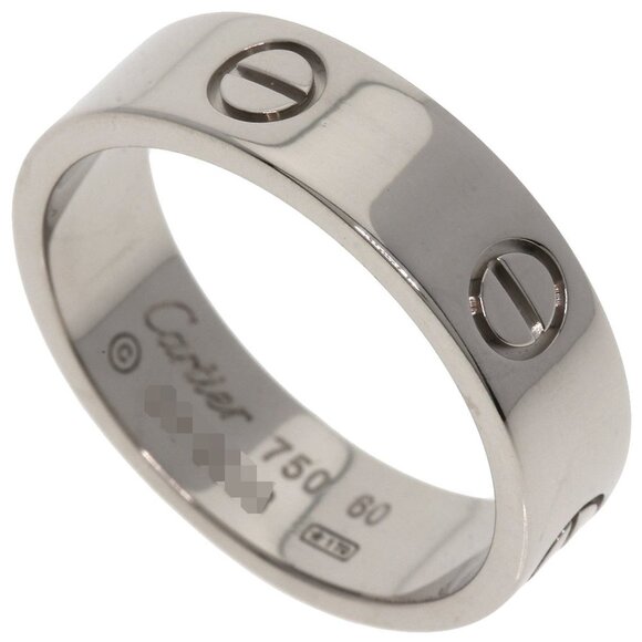 CARTIER 18k White Gold Love Ring #60 - Picture 8 of 8